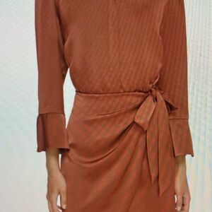 Elegant Brown-Colored Women's Dress